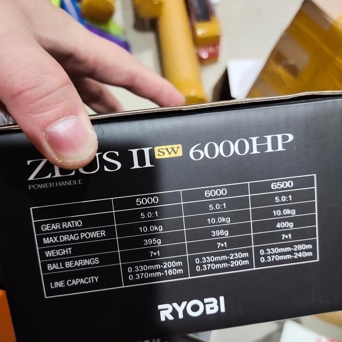 reel ryobi zeus II hp bukan hpx power handel 6000 6500 8000 sw gold