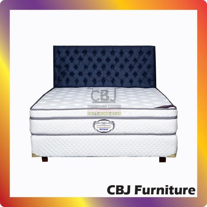Uniland Kasur Springbed Latex Pocket Pt - Full Set Rosewood - 200X200