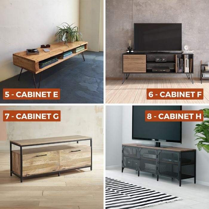 Rak Tv Industrial // Meja Tv Nimalis // Meja Tv Besi