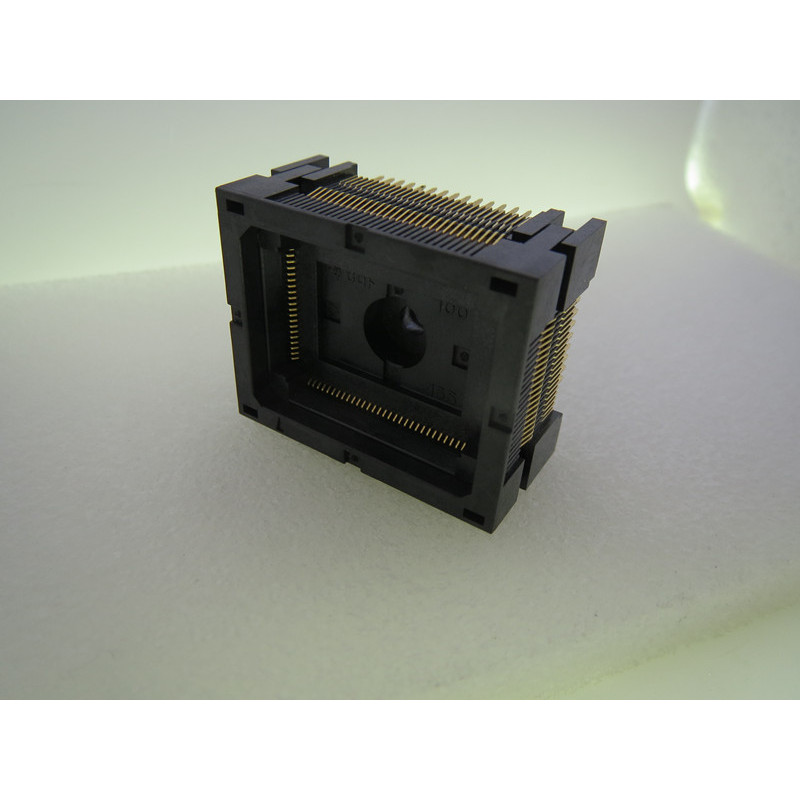Opentop CQF-100-155 LQFP100 TQFP100 1.2-1.8MM spacing 0.65mm IC Burning seat Adapter testing seat