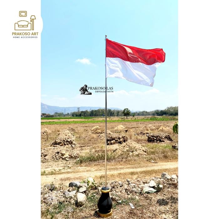 Terlaris Tiang Bendera Stainless Outdoor 3 M