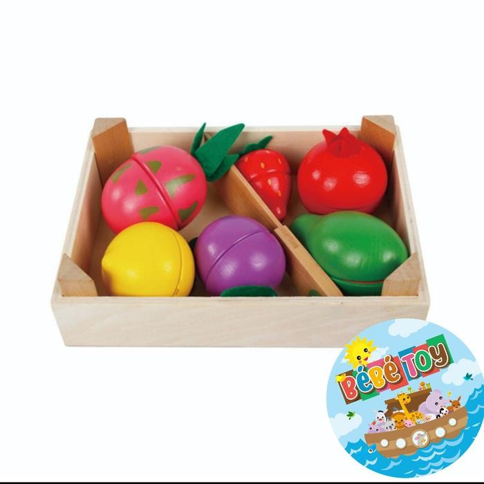 Fruit Cutting Tray Wooden Toys