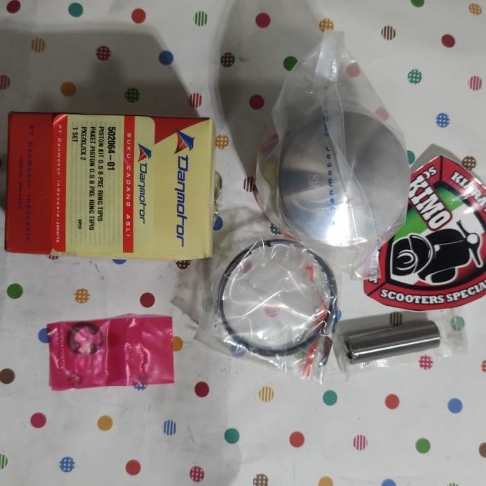 Seher Piston 1m 2m 3m 4m 5m 6m 7m Vespa Excel Pxe ring tipis Danmotor masih ready