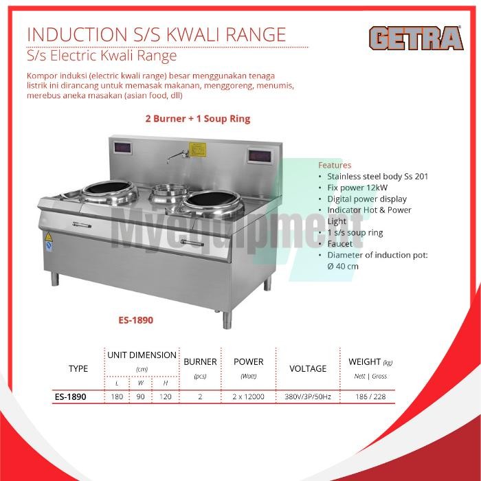 INDUCTION KWALI RANGE GETRA ES-1890 ELEKTRIK KWALI RANGE