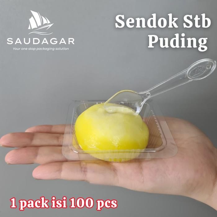 

Sendok plastik STB untuk puding / Jelly / agar / teh / es krim