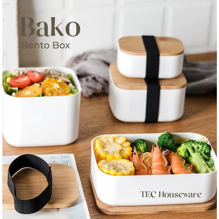 

TECBAKO Bento Box Kotak makanan Bekal Makanan Kotak Penyimpanan Makanan Lunch box Kotak Bekal