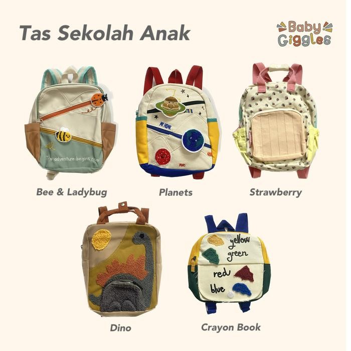 

Tas Anak TK - Ransel Sekolah Anak Unisex Baby Giggles Fashion