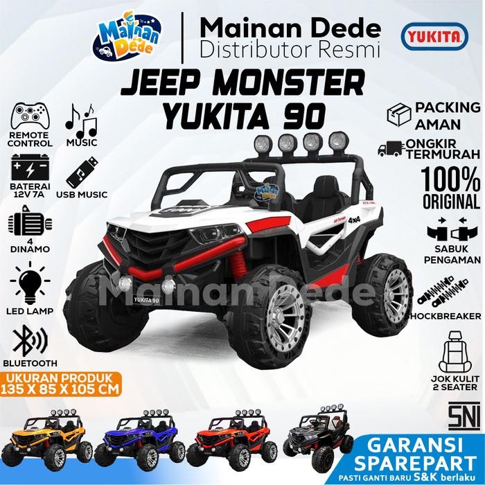 Mainan Mobil Aki Anak YUKITA 90 MONSTER