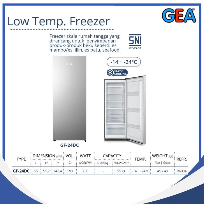 UPRIGHT FREEZER GEA GF-24DC
