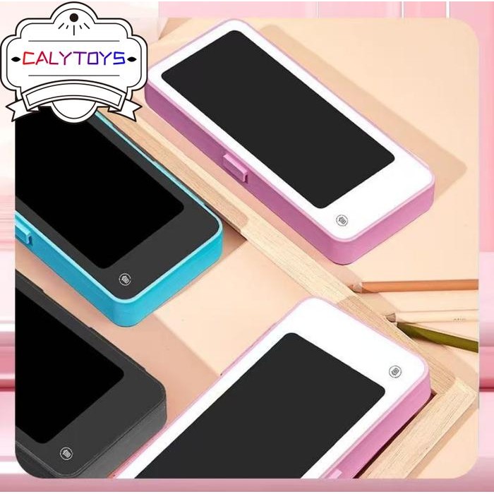 

Ready- Tempat Pensil 2 In 1 Lcd Pen Case Drawing Pad Kotak Pencil Anak Writing - Stationery Alat