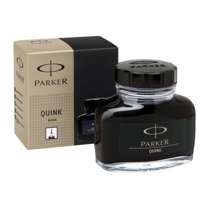 

Ready- Parker Quink Fountain Pen Ink 2 Oz Parker Black