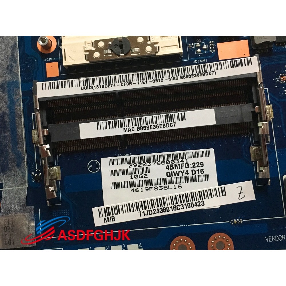 Original FOR Lenovo IdeaPad Y580 Series Motherboard La-8002p 11s90001308 100% TESED OK