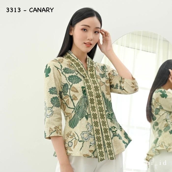 Baju Batik Wanita Lengan Panjang / Atasan Batik Kantor Seragam Pendek Berkualitas