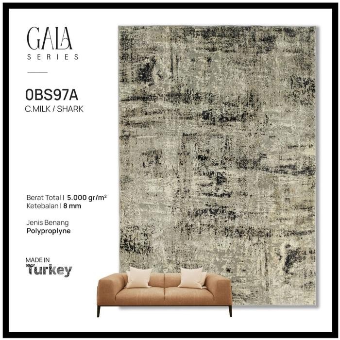 Karpet Permadani Turki Abstrak Nimalis Ukuran 200X300