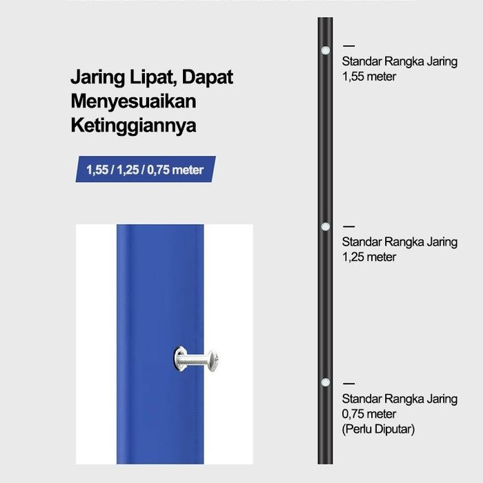 Bulutangkis Portable Badnton Bulutangkis Lining Jaring Net Badnton Net