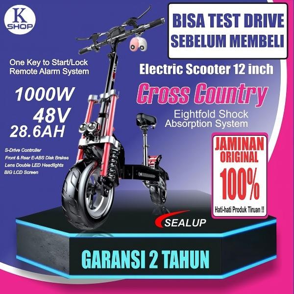 SEALUP Q23 SKUTER LISTRIK / ELECTRIC SCOOTER CROSS COUNTRY