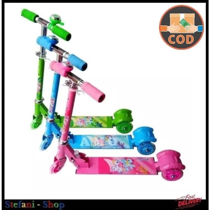 Skuter Anak Otoped Roda 3 Karakter / Scooter Injak 3 Roda