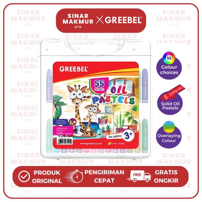 

Crayon/Oil Pastel/Krayon 55 Warna Greebel (Set)