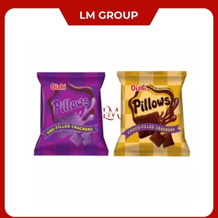 

New Oishi Pillows Ecer 1000 Rasa Coklat/Ubi 1 Pack 20 pcs LM Snack