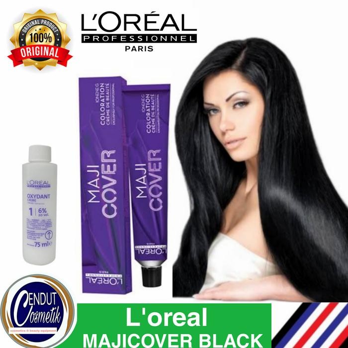 Loreal Majirel 1 black / pewarna rambut / hair color
