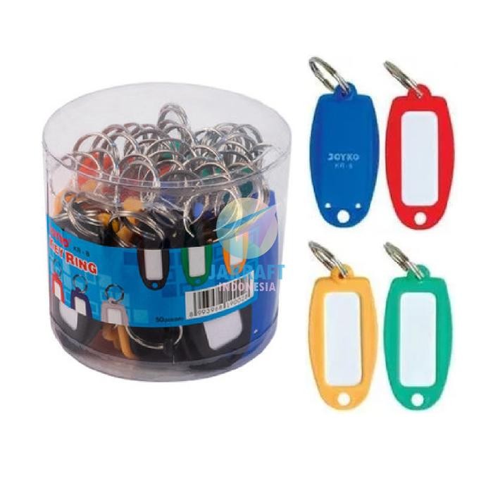 

(50 Pcs) Key Ring Joyko KR-8 Gantungan Bandol Kunci Label Serbaguna Warna Mix