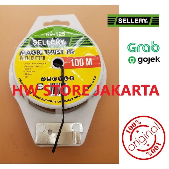 

Pengikat Kabel Ties / Magic Twist Tie 100 Meter SELLERY