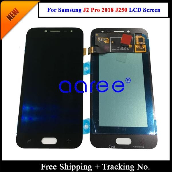 Tested Super AMOLED For Samsung J2 Pro 2018 J250 LCD Display For