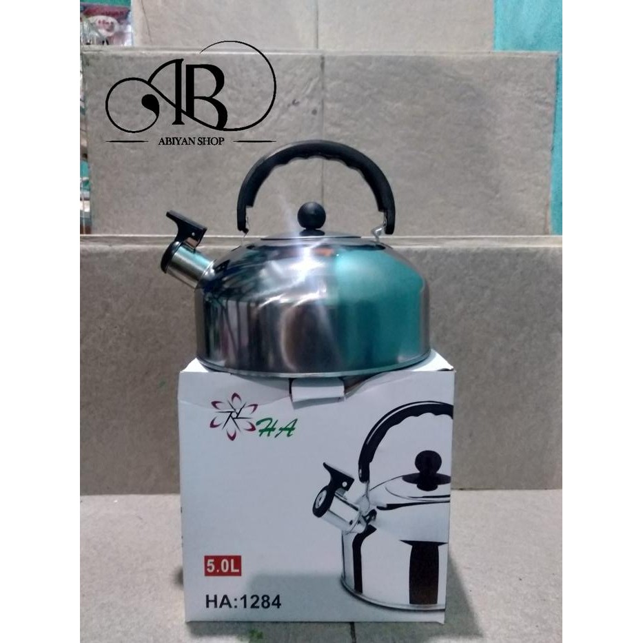 Teco Air Whistling Ceret 3 - 5 Liter / Teko Siul Kettle Stailiss Steel Termurah *