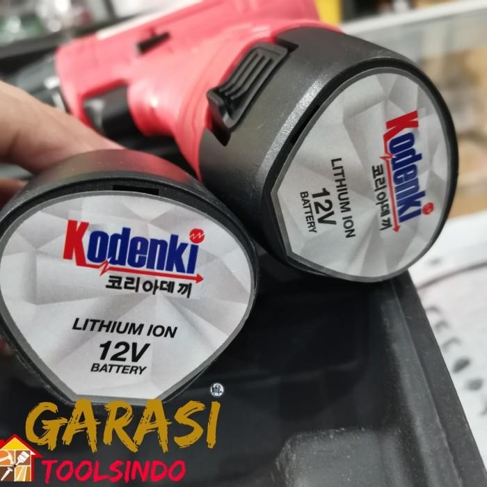 BOR CORDLESS 12 VOLT KODENKI 2 BATEREI 12V BOR BATERAI BOR 10MM BATRE TERMURAH