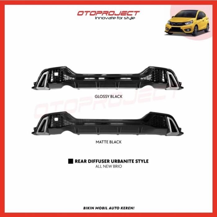 Bohlamhid - Diffuser Skidplate Urbanite New Brio Rs Satya Otoproject Bumper Blkg