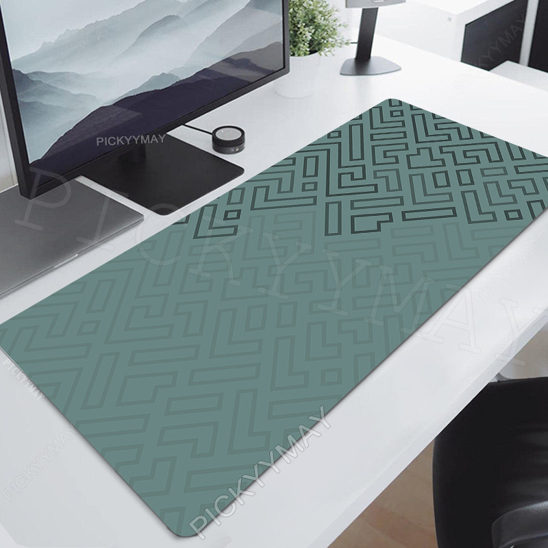 Geometric Large Gaming Mousepads Gray Mouse Pad Computer Mousepad Mouse Mat Office Desk Pads