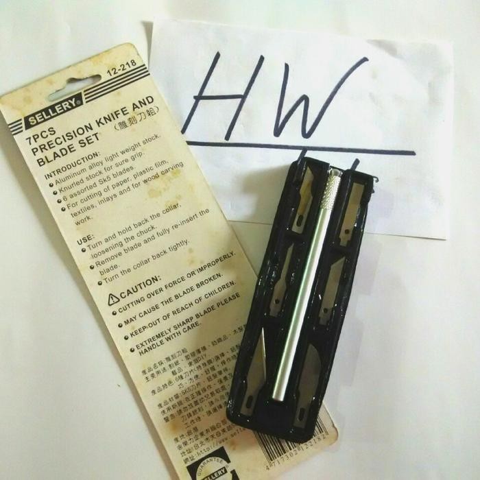 7 Pcs Precision Knife And Blade Set / Alat Pahat Ukir Sellery