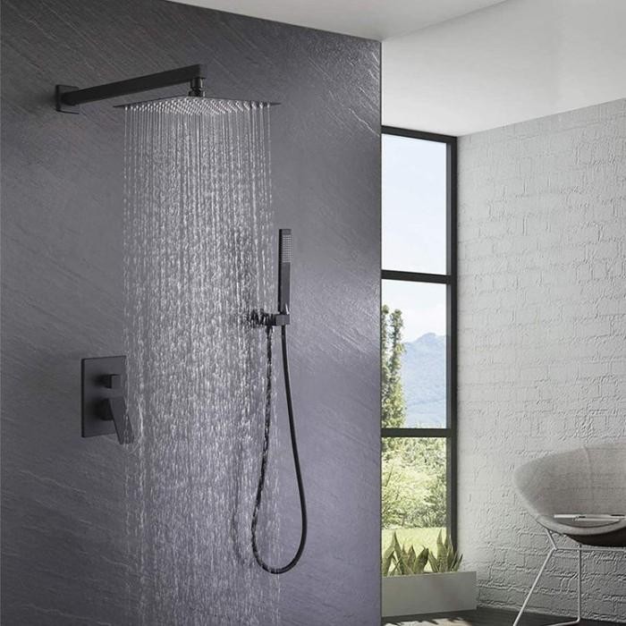 Shower Set Air Panas Dingin Wall Shower Dinding Eropa Modern Minimalis