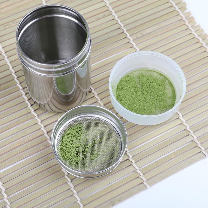 

Matcha Sifter Canister (Strainer/ Mesh filter/ Duster) 150ml - Wadah penabur bubuk Teh Hijau/ Cocoa