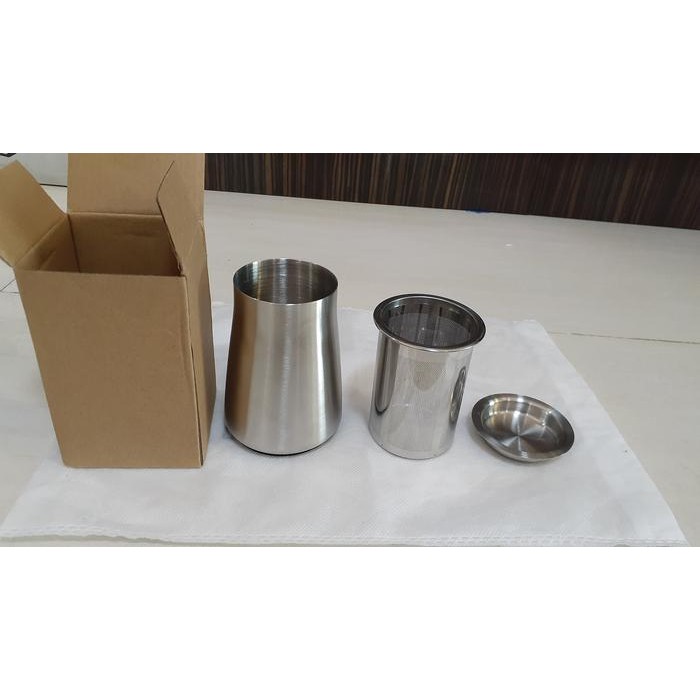 

Tempat Penampung Kopi Stainless Wadah Bubuk Coffee Grind Collector