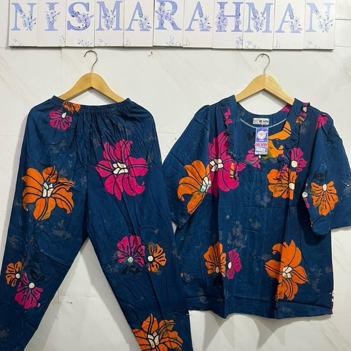 Setelan Batik Alvin Dewasa Tangan 3/4 - Celana Panjang