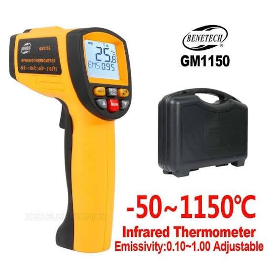 Terlaris - Benetech Gm1150 Infrared Thermometer Ir Gun Termometer Gm 1150 Gm-1150
