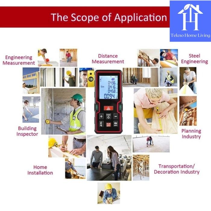 

Meteran Digital Laser Elektronik Infrared Akurat 40M-100M Ke40S