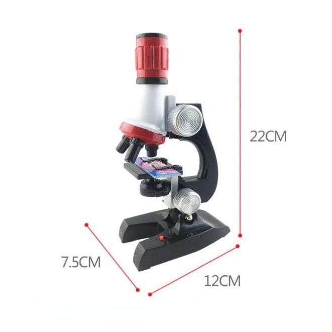 

Mikroskop Edukasi Pembesaran 1200X Magnification - 1412X Black