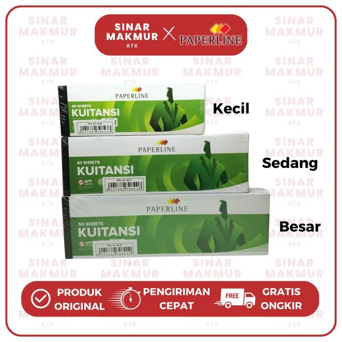 

Terlaris- Kwitansi/Kuitansi Kecil/Sedang/Besar Paperline (Pak)