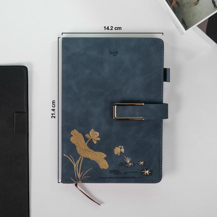 

Terlaris- Buku Catatan Kerja Kantor Bisnis Cover Kain Agenda Notes Binder Kado