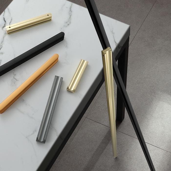 Ikan Lemari Dapur Gold 1 Meter Handle Lemari Nimalis Gagang Pintu Lemari Ikan Pintu Gagang Lemari