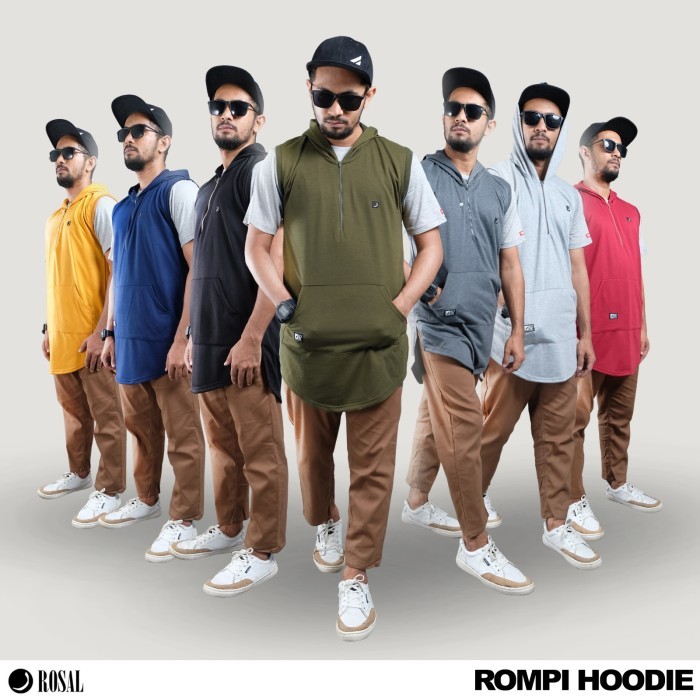 ROSAL HOODIE - PAKAIAN BAJU GAMIS JUBAH ROMPI SHALAT MUSLIM PRIA