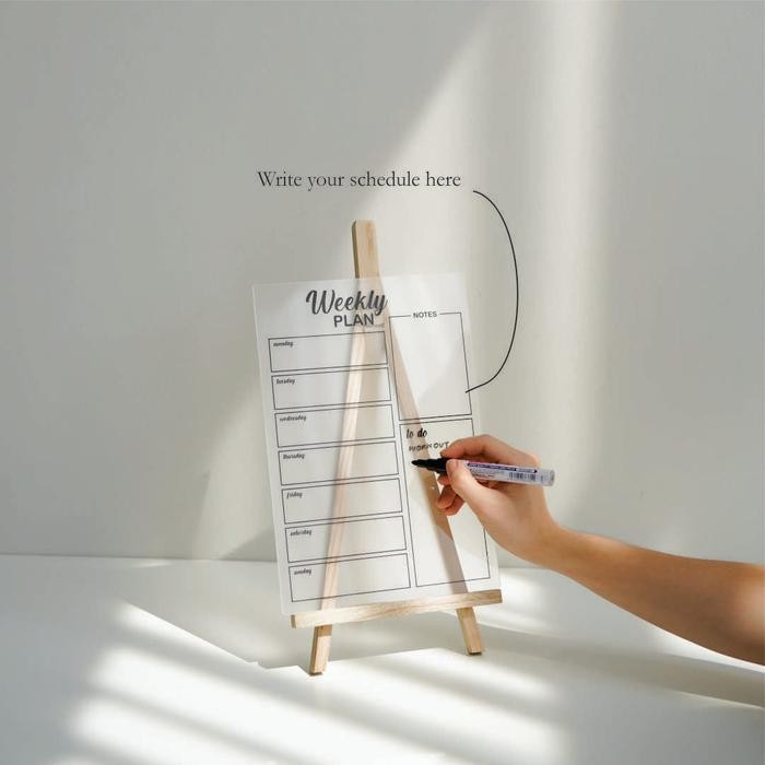 

Terlaris- Weekly Planner Akrilik - Jadwal Akrilik Standing Meja