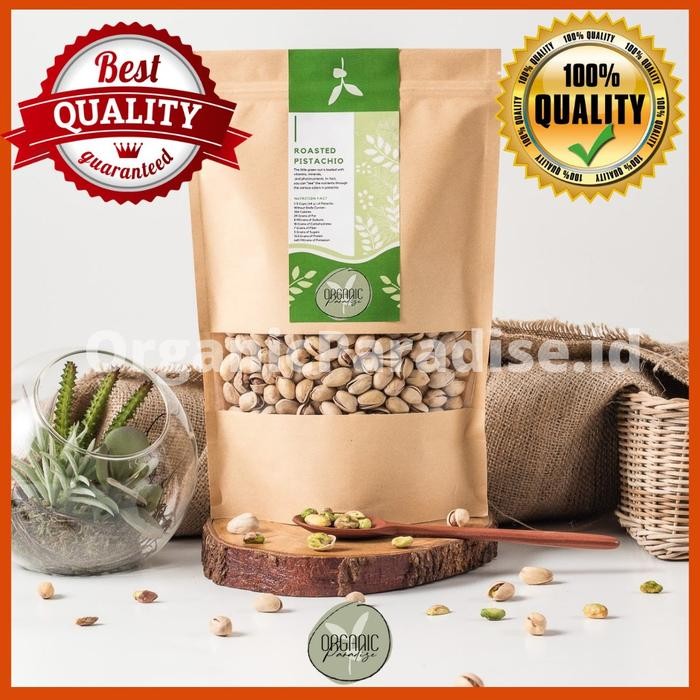 

Organic Paradise Kacang Pistachio Panggang 1 Kg / Roasted Pistachio Salted With Shell Premium 1 Kg