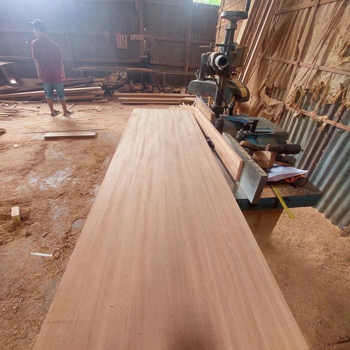 Top Table, Papan Meja, Kayu Kamper Samarinda Oven.