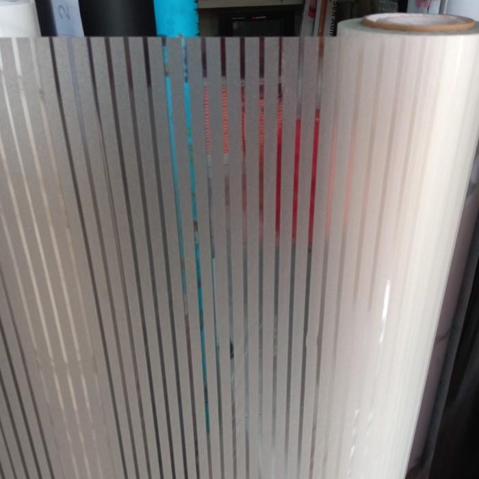 (Expert) stiker kaca motif garis garis/sticker sandblast garis garis
