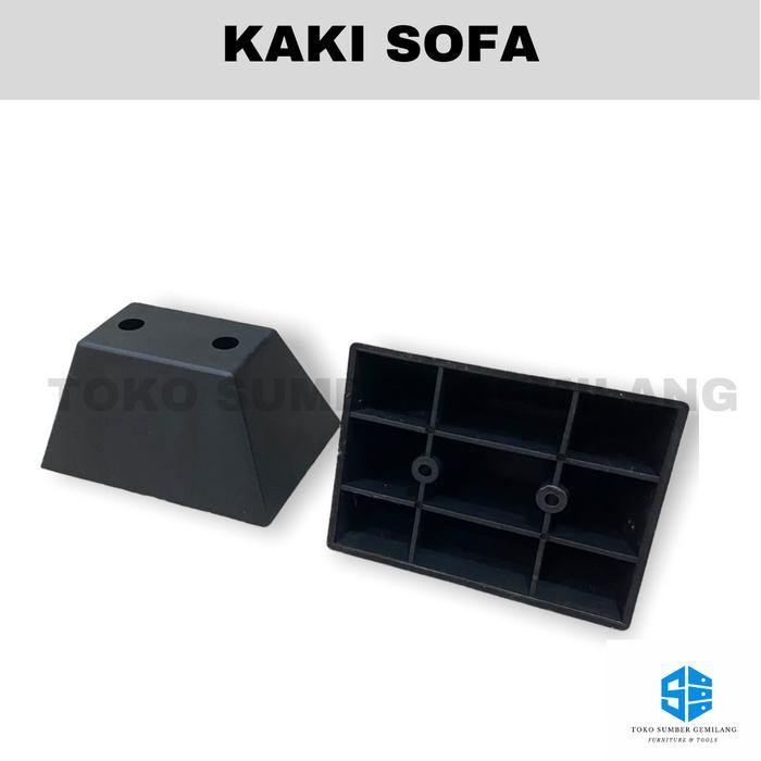 Kaki Sofa Plastik / Kaki Sofa ukuran 5 cm / Kaki Sofa Piramid