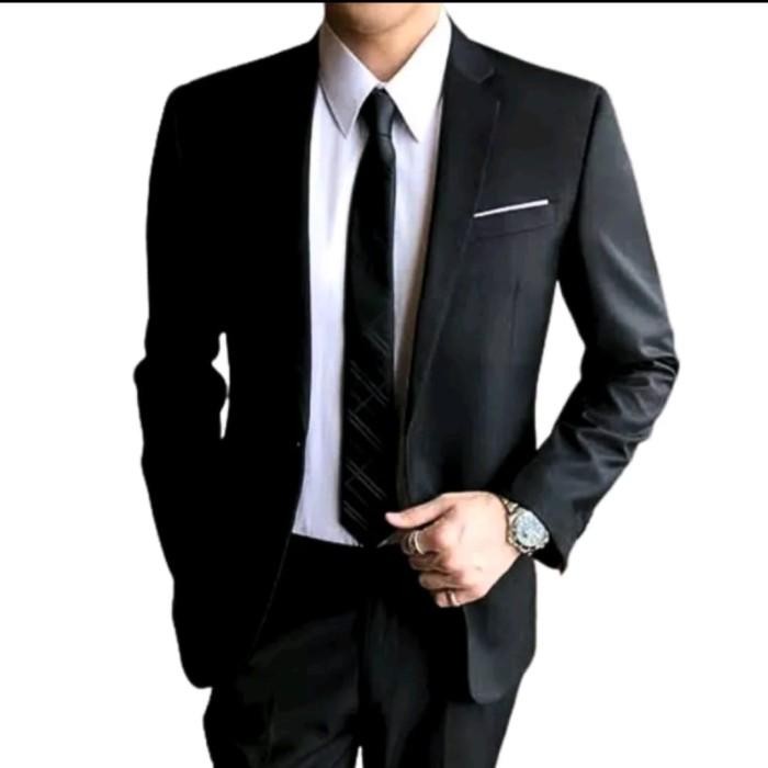 (Expert) JAS HITAM REMAJA-JAS BLAZER PRIA-JAS PRIA SLIMFIT-JAS KASUAL PRIA BARU