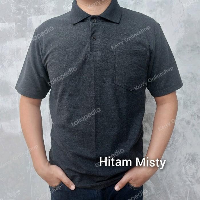 (Expert) kaos polo shirt kaos berkerah premium variasi kantong pria